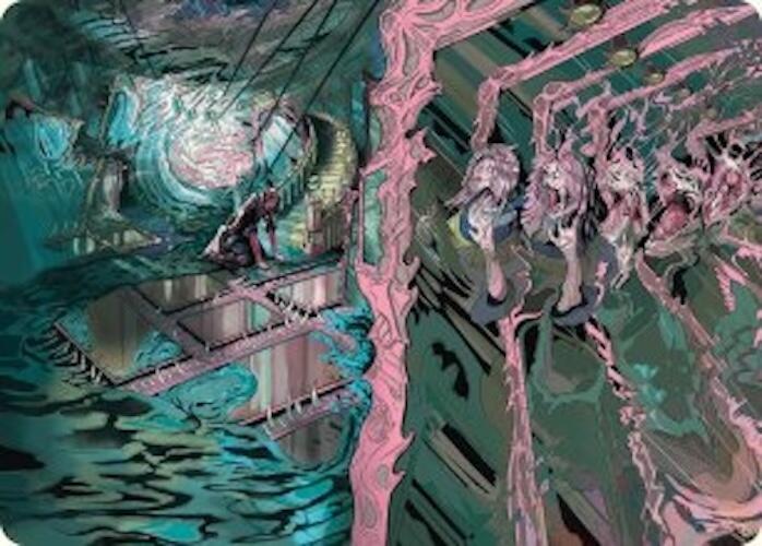 Mirror Room Fractured Realm Art Card 36 (Art Series: Duskmourn: House of Horror)  | Good Games Adelaide SA