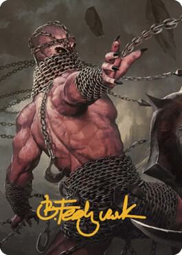 Chain Devil Art Card Gold Stamped Signature 8 (Art Series: Commander Legends: Battle for Baldur's Gate)  | Good Games Adelaide SA