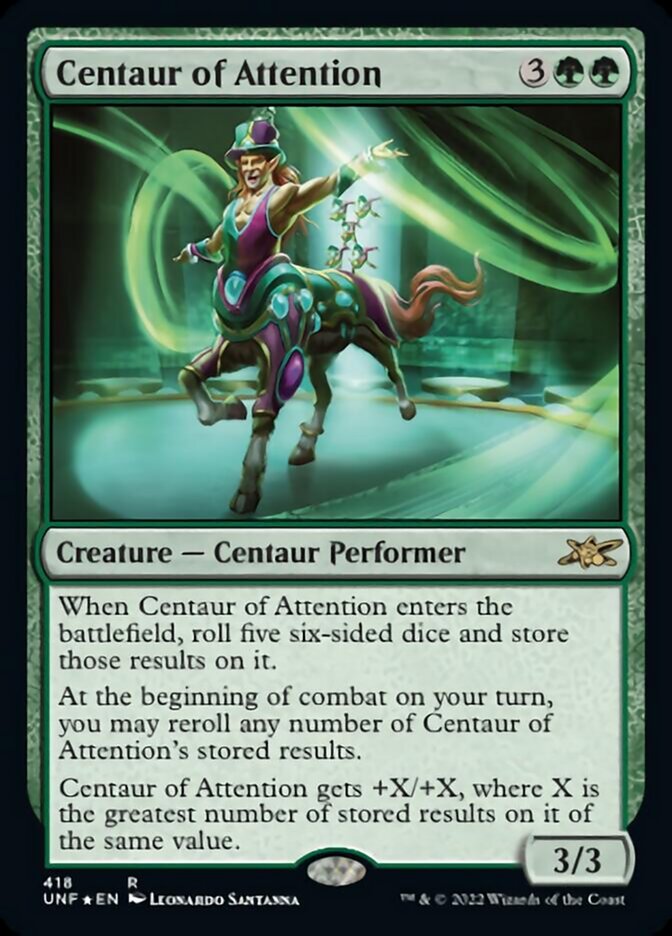 Centaur of Attention (Galaxy Foil) [Unfinity] | Good Games Adelaide SA