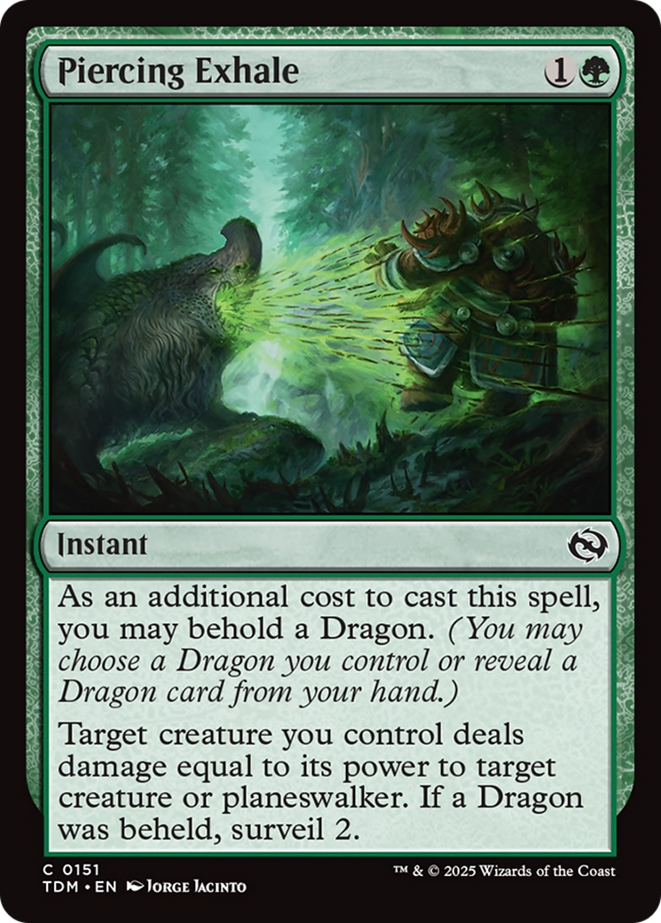 Piercing Exhale [Tarkir: Dragonstorm] | Good Games Adelaide SA