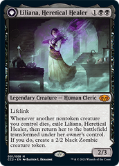 Liliana, Heretical Healer // Liliana, Defiant Necromancer [Commander Collection: Black] | Good Games Adelaide SA
