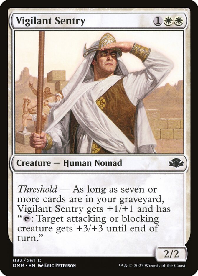 Vigilant Sentry 33 (Dominaria Remastered)  - Foil | Good Games Adelaide SA