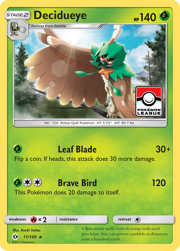 Decidueye (11/149) [Sun & Moon: Base Set] | Good Games Adelaide SA