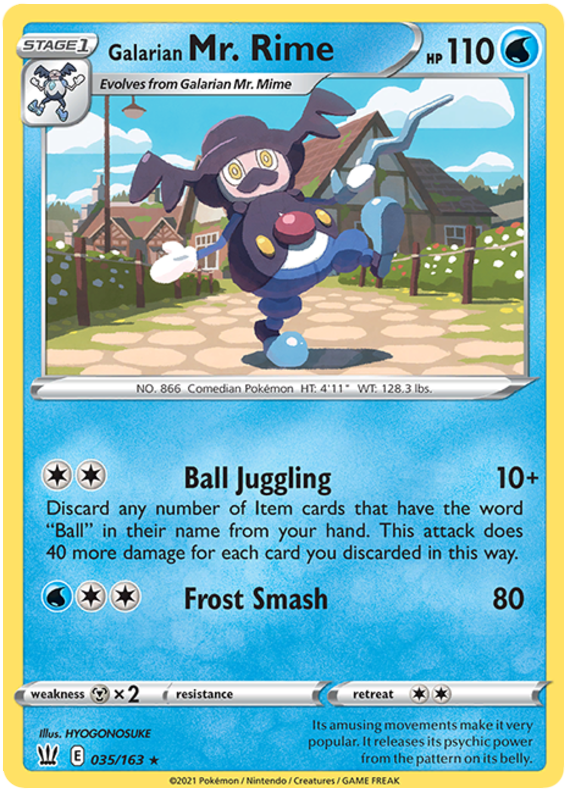 Galarian Mr. Rime (035/163) [Sword & Shield: Battle Styles] | Good Games Adelaide SA