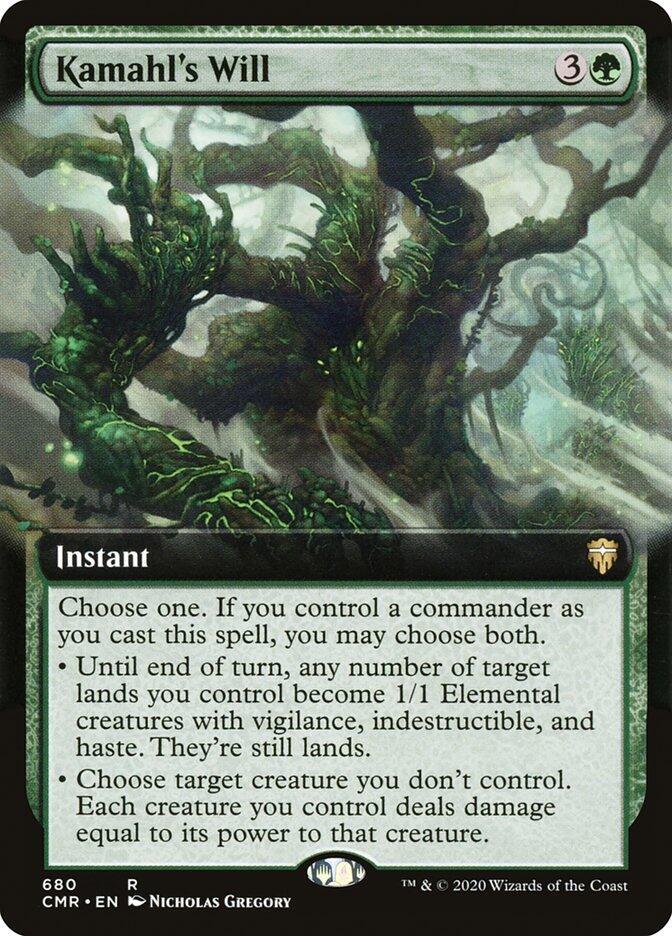 Kamahl's Will 680 (Commander Legends)  - Extended Art Foil | Good Games Adelaide SA