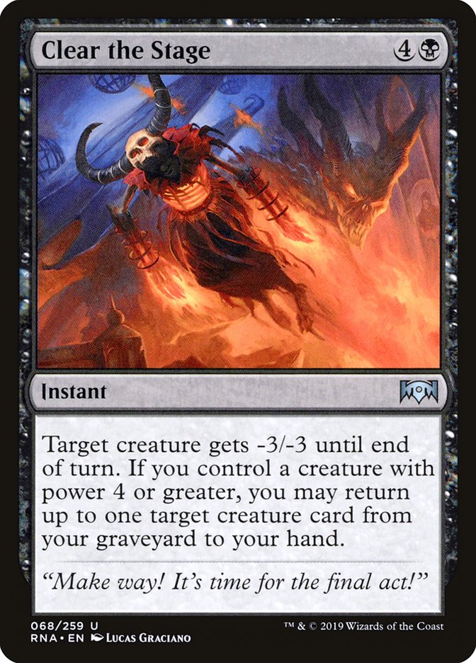 Clear the Stage 68 (Ravnica Allegiance)  - Foil | Good Games Adelaide SA