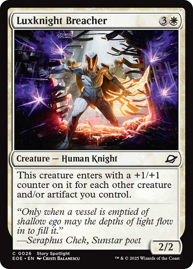 Luxknight Breacher [Edge of Eternities] | Good Games Adelaide SA