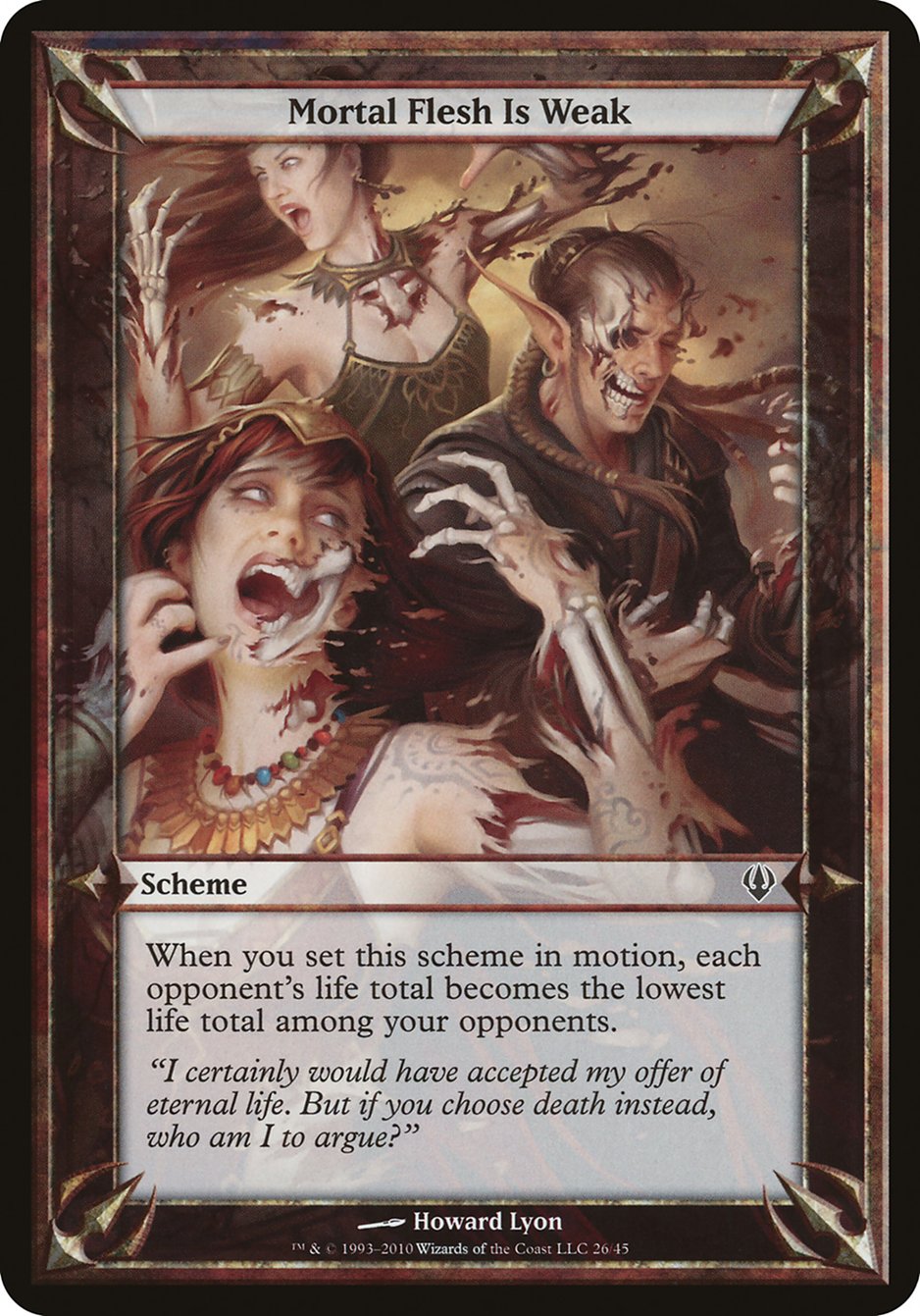 Mortal Flesh Is Weak  (Oversize Cards)  | Good Games Adelaide SA
