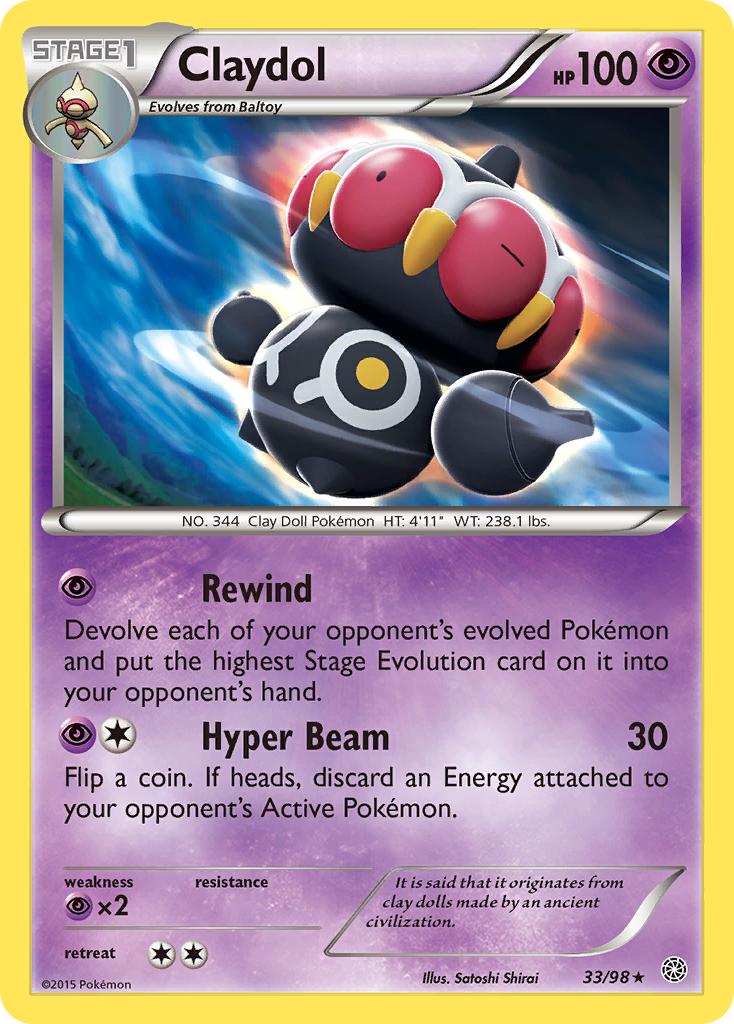 Claydol (33/98) [XY: Ancient Origins] | Good Games Adelaide SA