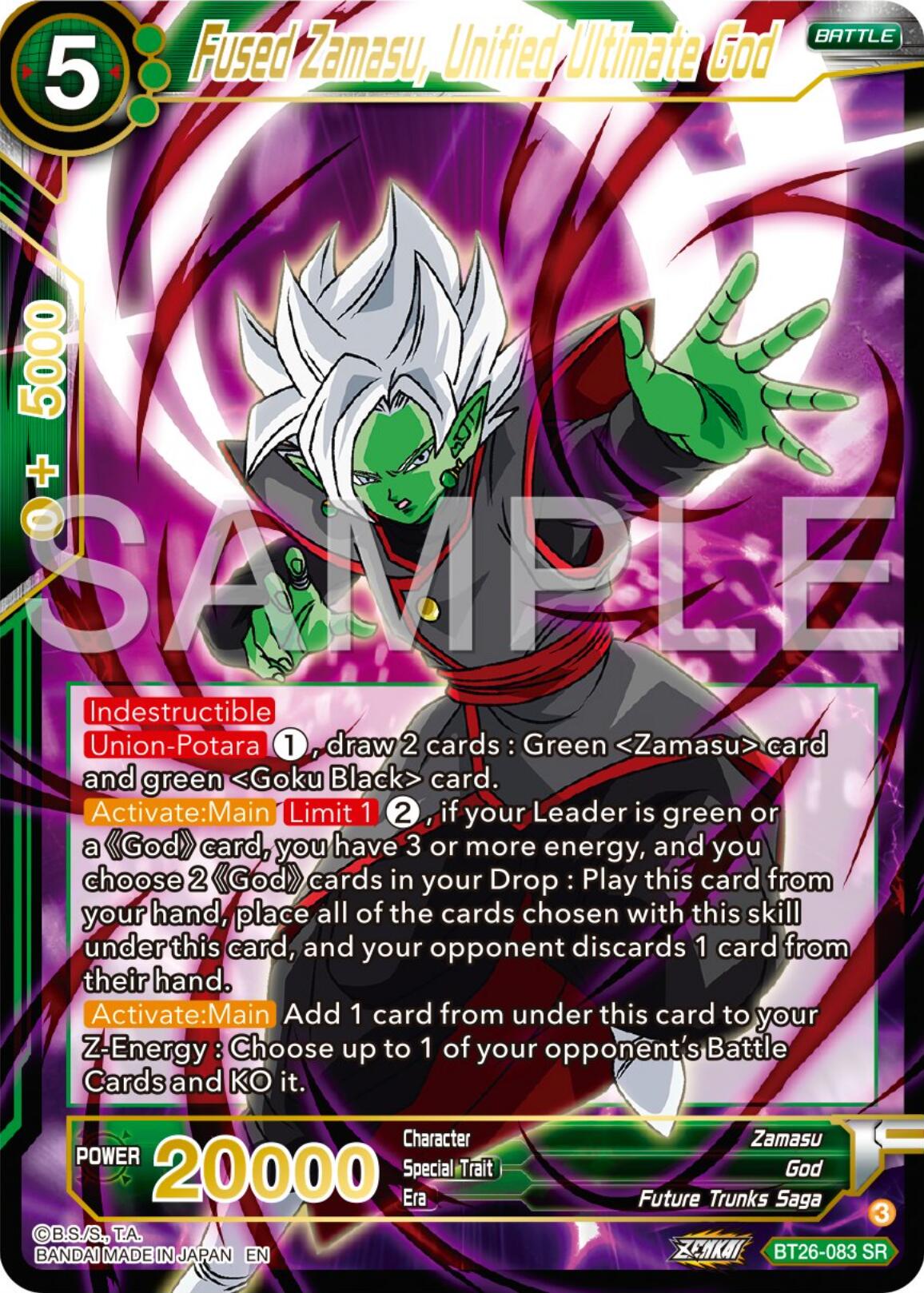 Fused Zamasu, Unified Ultimate God (BT26-083) [Ultimate Advent] | Good Games Adelaide SA