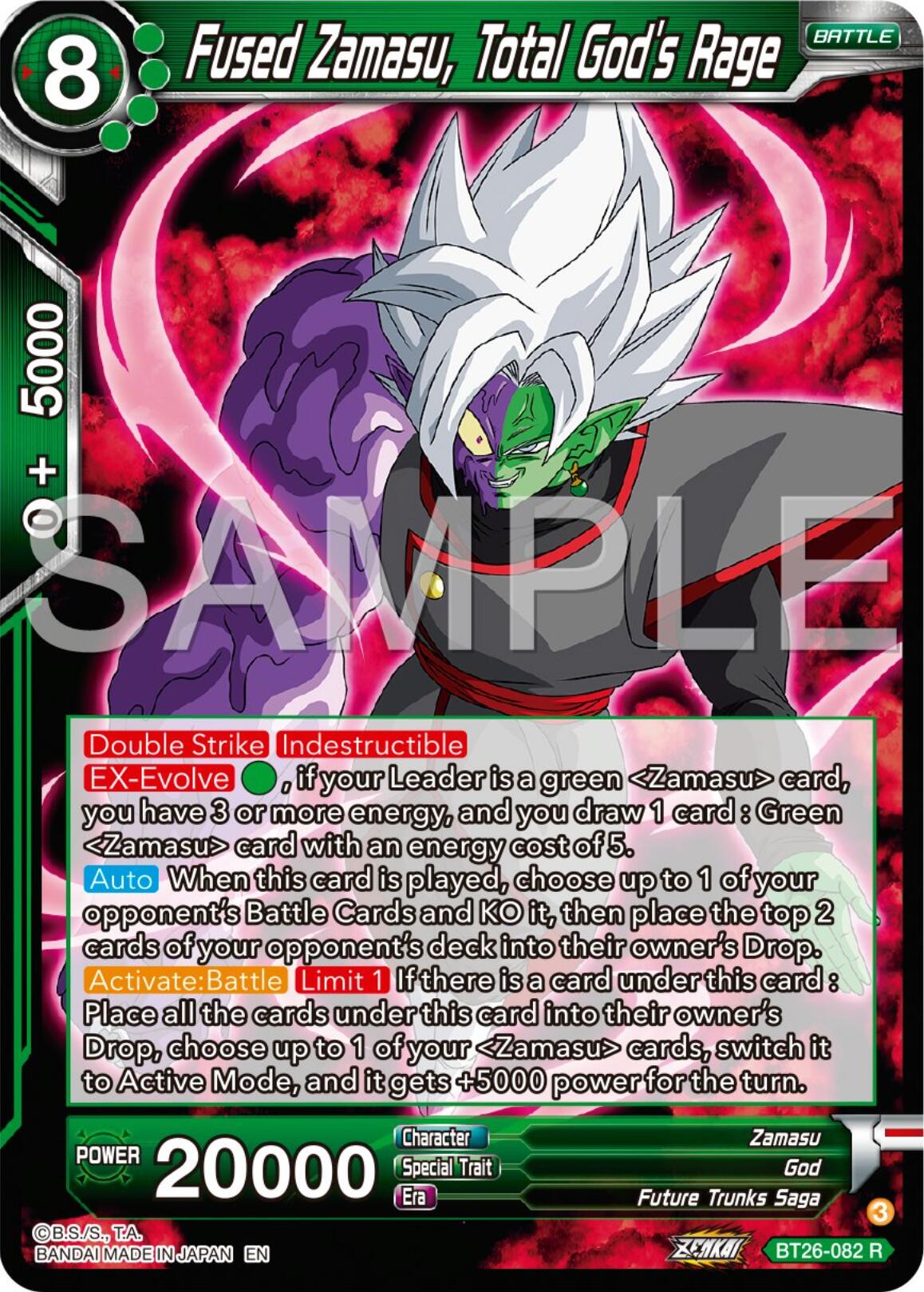 Fused Zamasu, Total God's Rage (BT26-082) [Ultimate Advent] | Good Games Adelaide SA