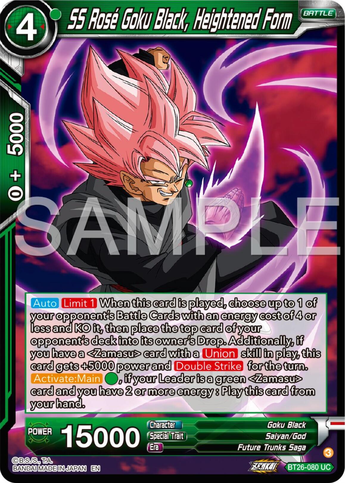 SS Rose Goku Black, Heightened Form (BT26-080) [Ultimate Advent] | Good Games Adelaide SA