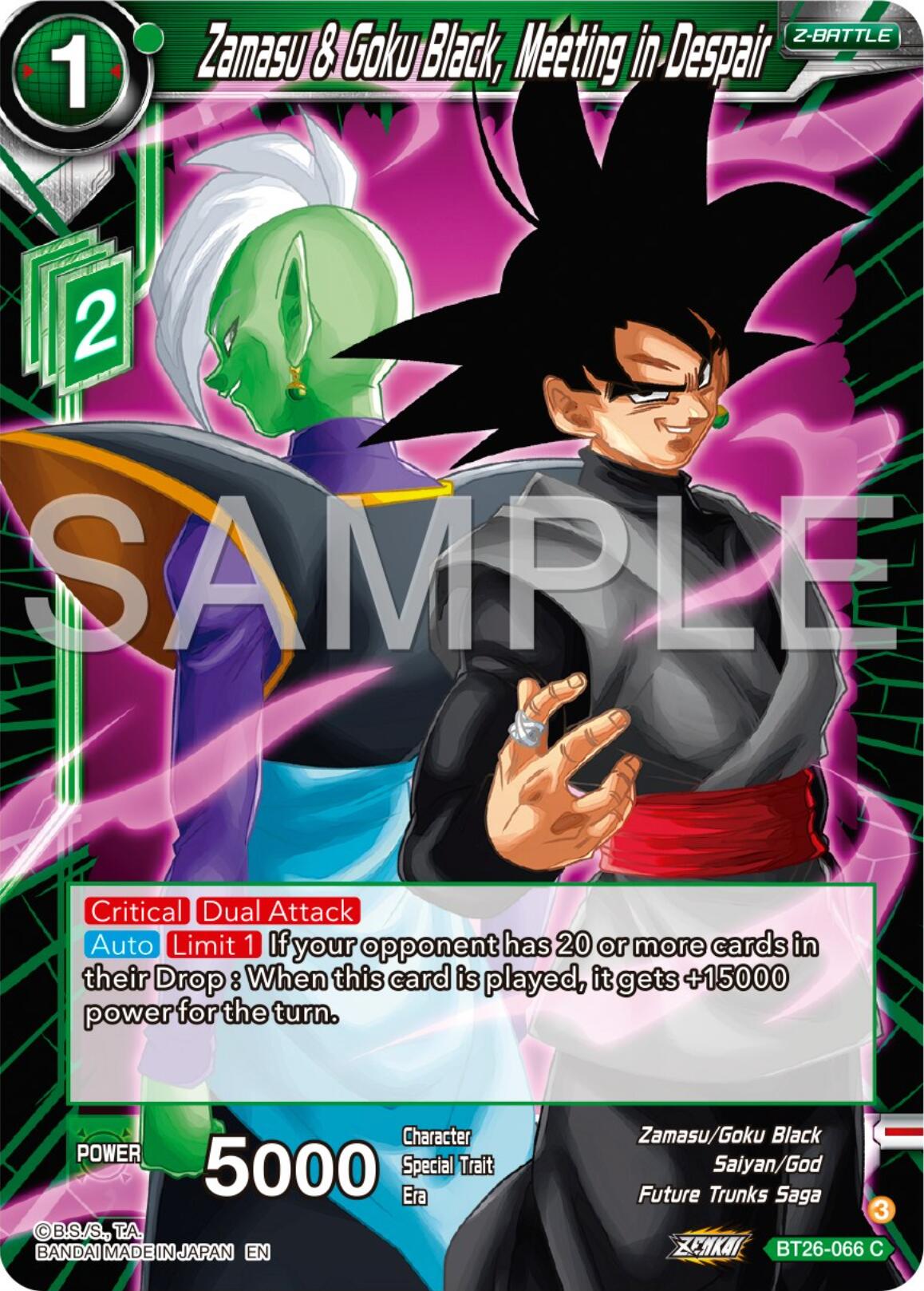 Zamasu & Goku Black, Meeting in Despair (BT26-066) [Ultimate Advent] | Good Games Adelaide SA