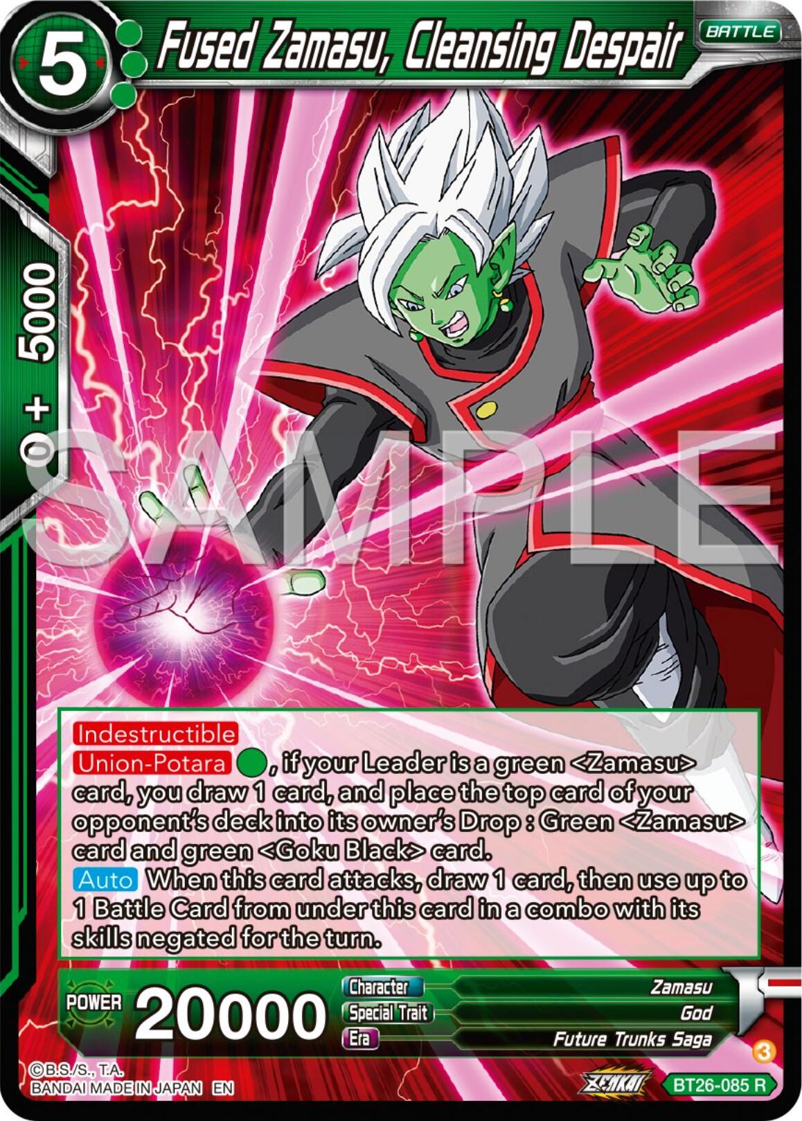 Fused Zamasu, Cleansing Despair (BT26-085) [Ultimate Advent] | Good Games Adelaide SA