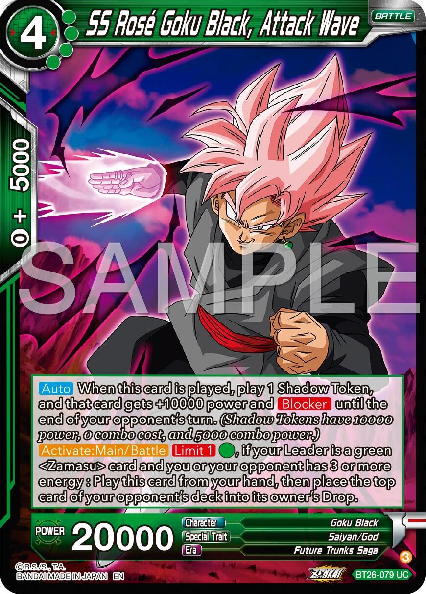 SS Rose Goku Black, Attack Wave (BT26-079) [Ultimate Advent] | Good Games Adelaide SA