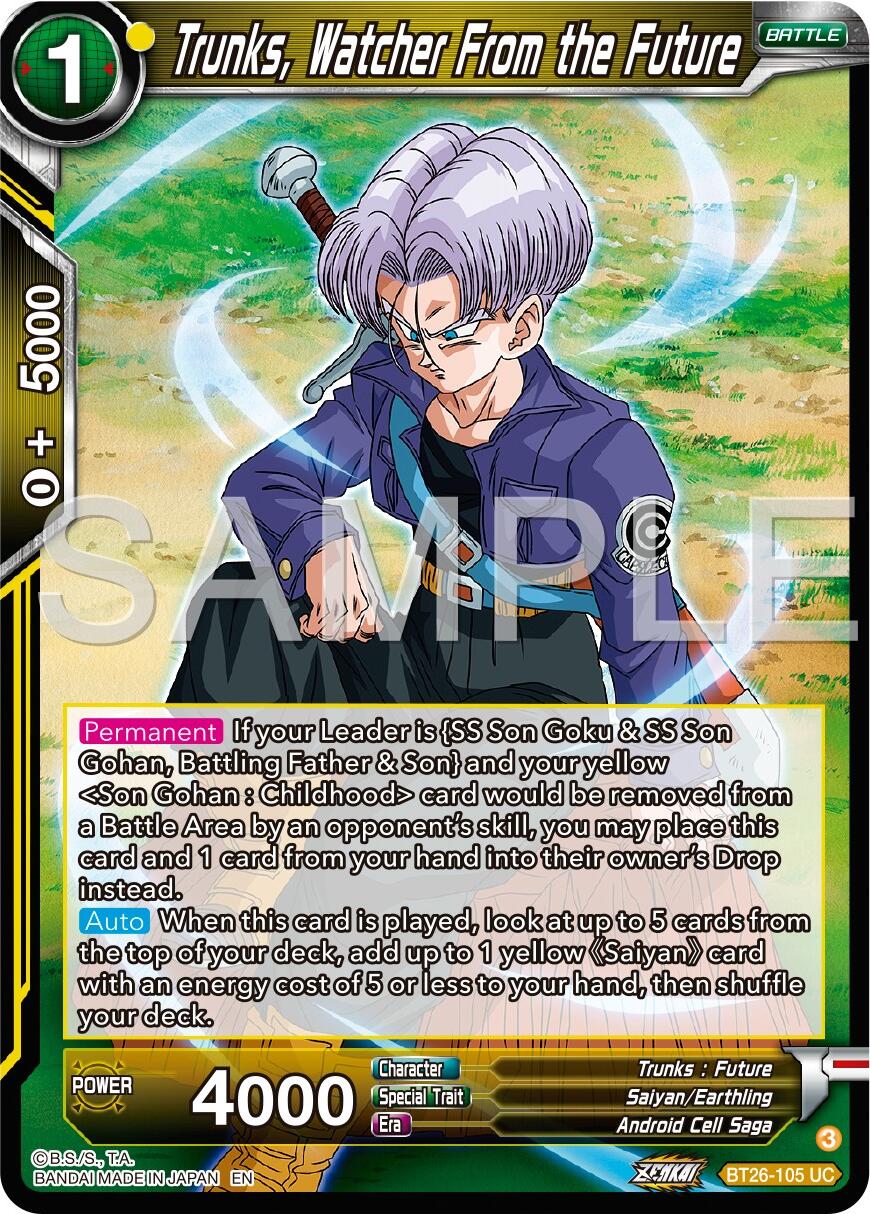 Trunks, Watcher From the Future (BT26-105) [Ultimate Advent] | Good Games Adelaide SA