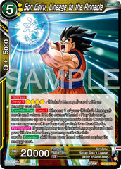 Son Goku, Lineage to the Pinnacle (BT26-117) [Ultimate Advent] | Good Games Adelaide SA