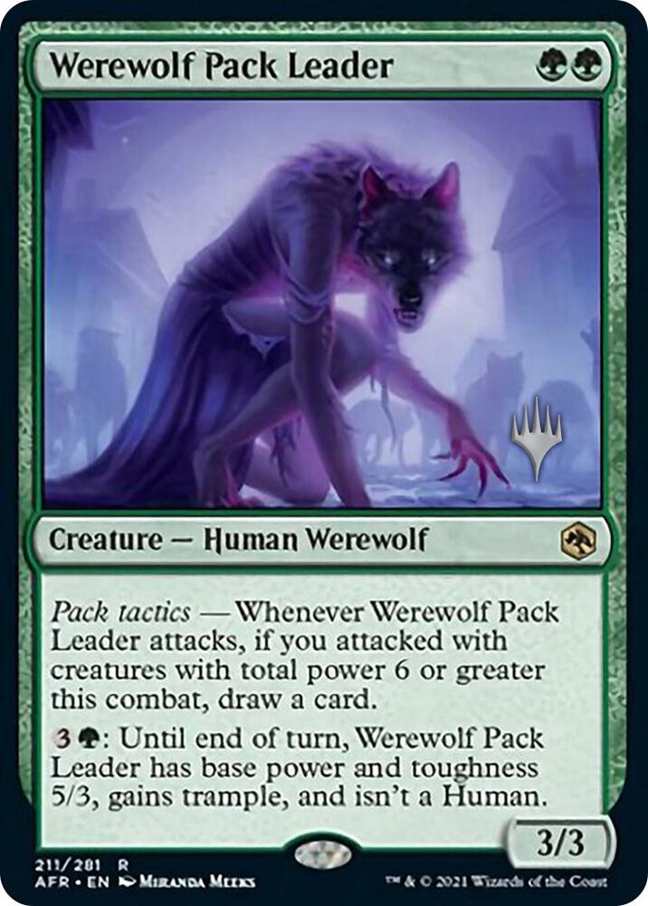 Werewolf Pack Leader 211 (Promo Pack: Adventures in the Forgotten Realms)  - Foil | Good Games Adelaide SA