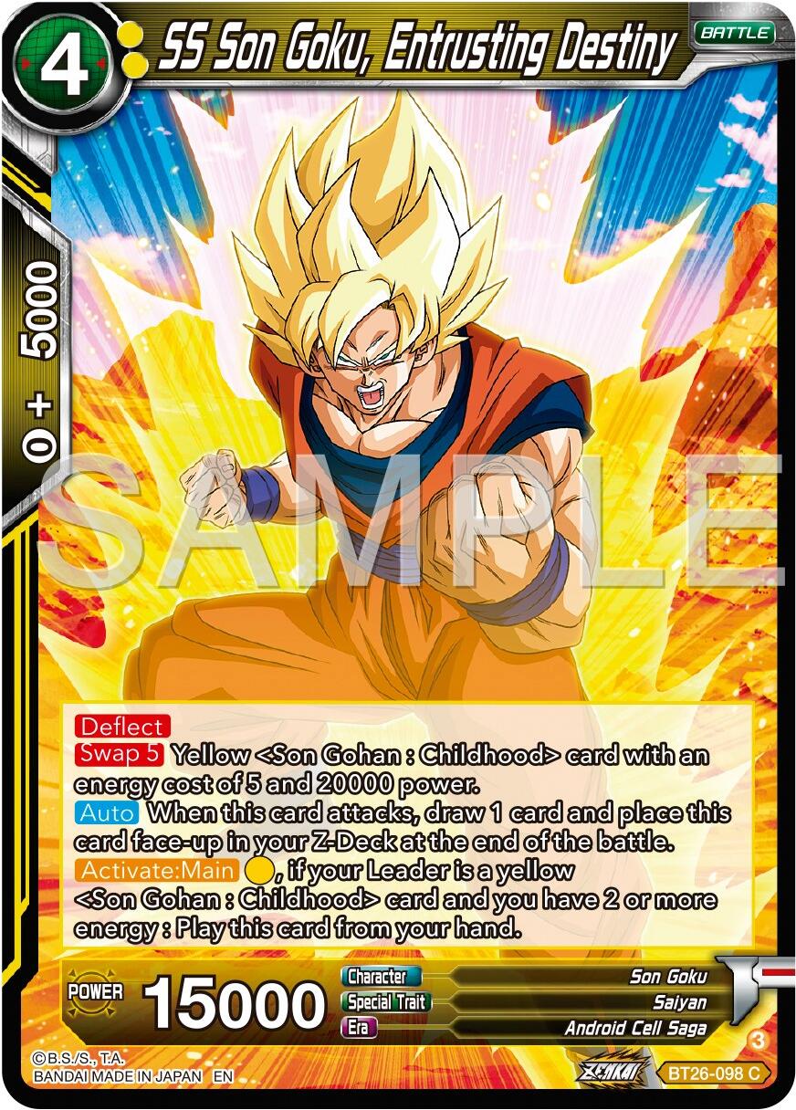 SS Son Goku, Entrusting Destiny (BT26-098) [Ultimate Advent] | Good Games Adelaide SA