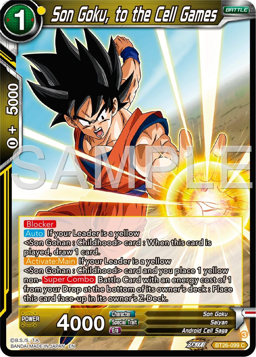 Son Goku, to the Cell Games (BT26-099) [Ultimate Advent] | Good Games Adelaide SA