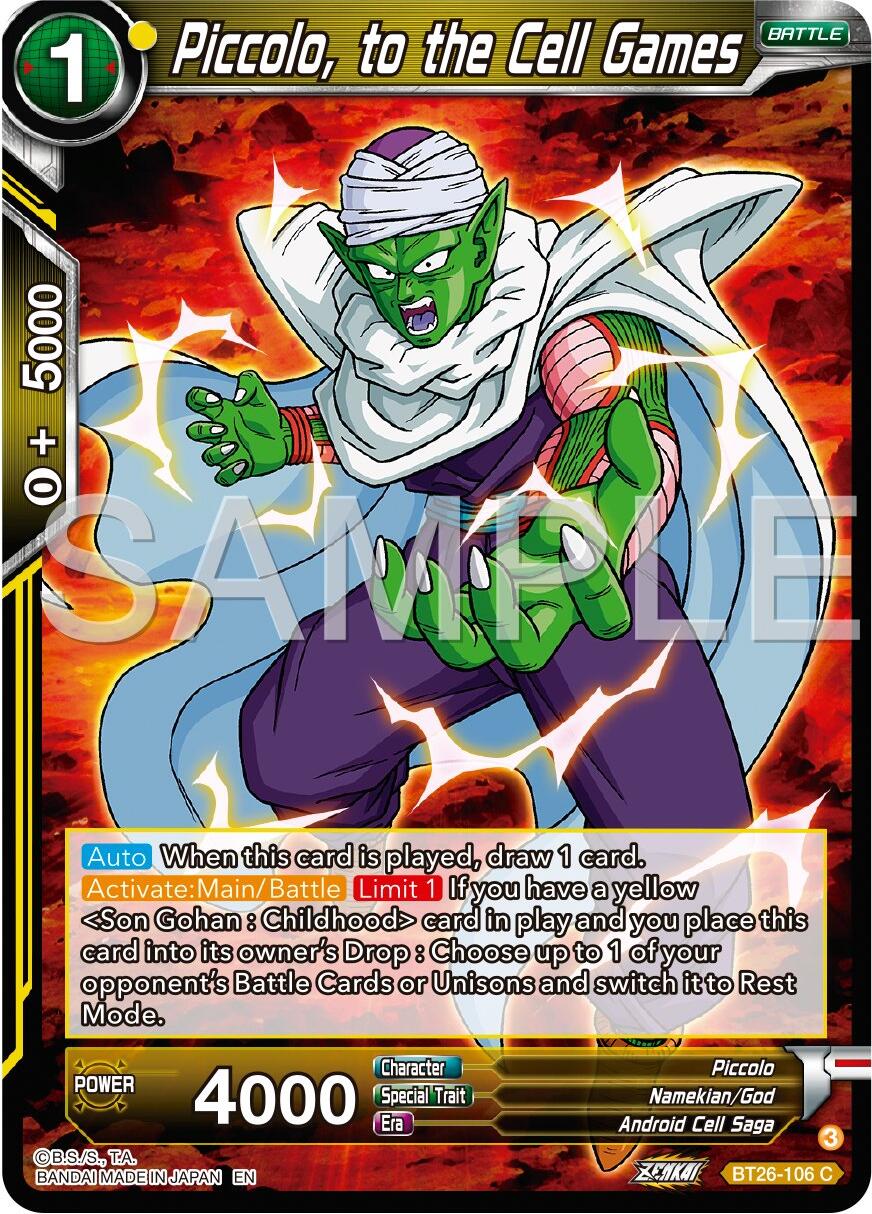 Piccolo, to the Cell Games (BT26-106) [Ultimate Advent] | Good Games Adelaide SA
