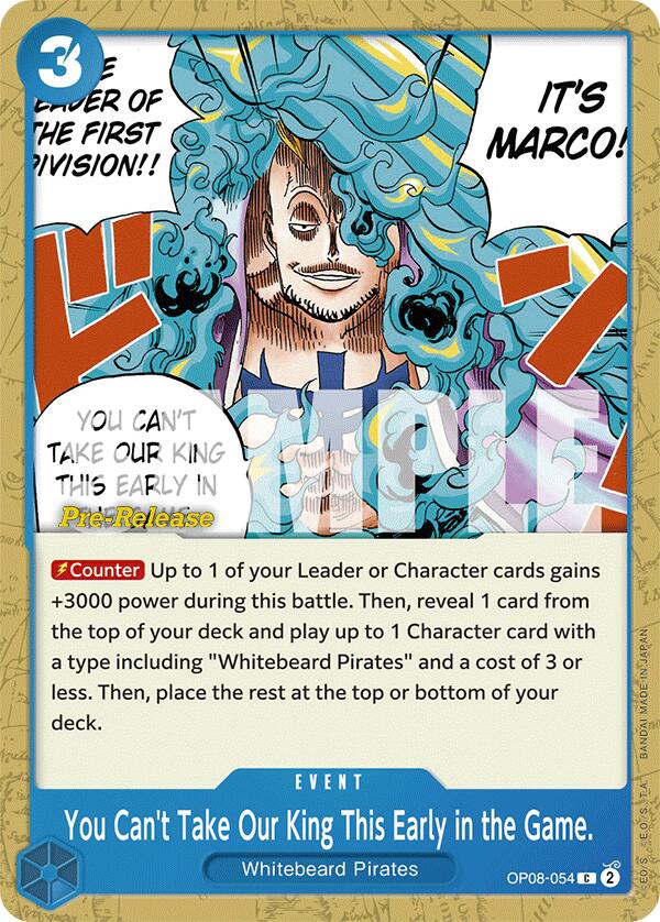 You Can't Take Our King This Early in the Game. [Two Legends Pre-Release Cards] | Good Games Adelaide SA