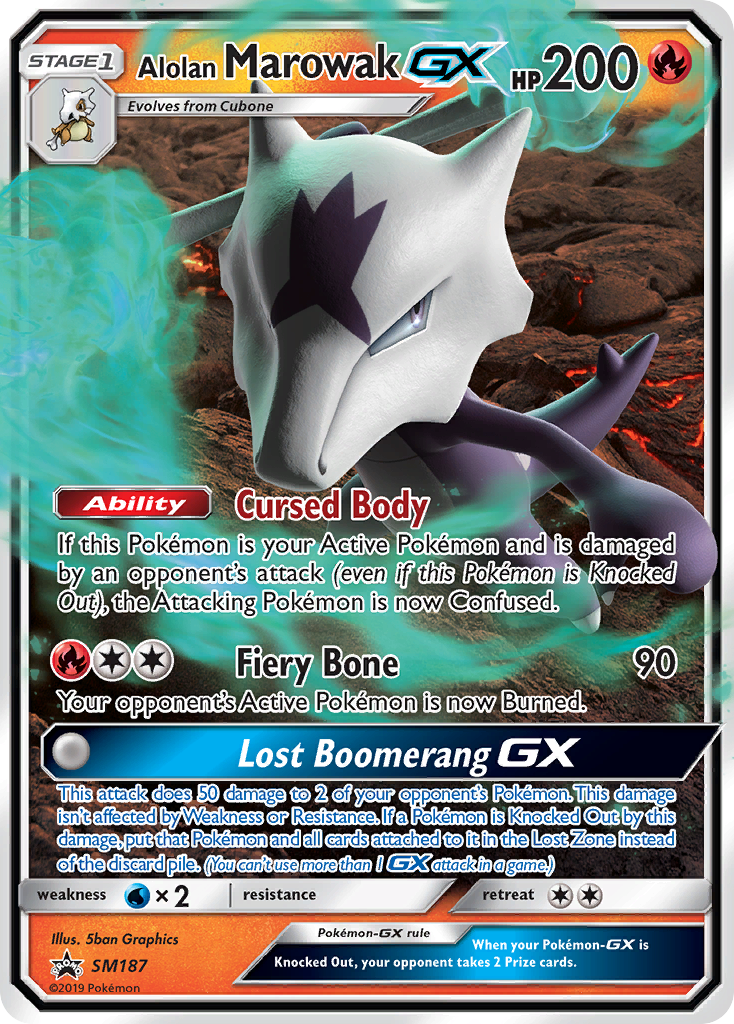 Alolan Marowak GX (SM187) [Sun & Moon: Black Star Promos] | Good Games Adelaide SA