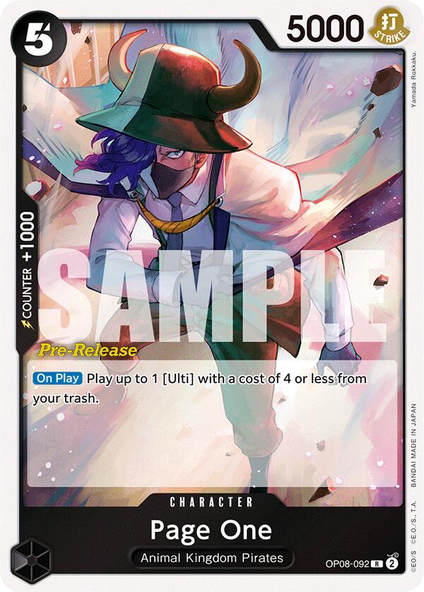 Page One [Two Legends Pre-Release Cards] | Good Games Adelaide SA