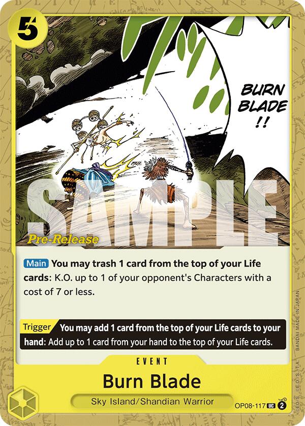Burn Blade [Two Legends Pre-Release Cards] | Good Games Adelaide SA