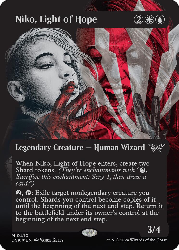 Niko, Light of Hope (Full Art) (Double Exposure Showcase) (Textured) [Duskmourn: House of Horror] | Good Games Adelaide SA