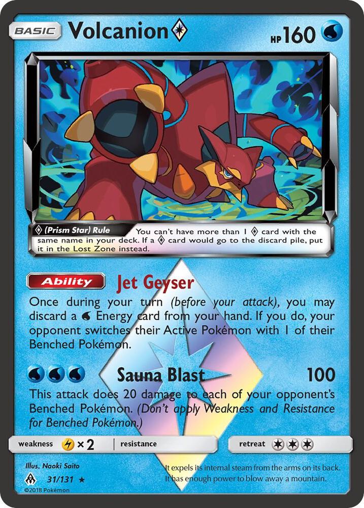 Volcanion Prism Star 31/131 (SM - Forbidden Light)  - Holofoil | Good Games Adelaide SA
