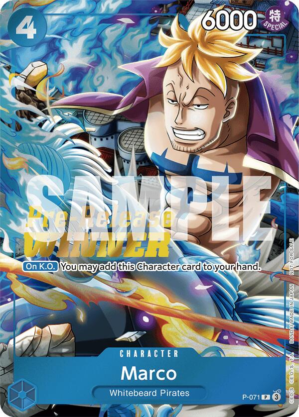 Marco (Two Legends Pre-Release Winner) [One Piece Promotion Cards] | Good Games Adelaide SA