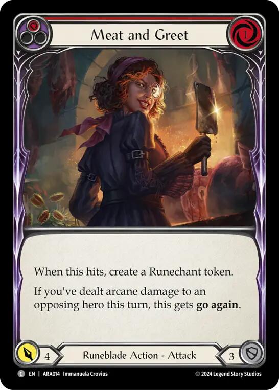 Meat and Greet (Red) [ARA014] (Rosetta Aurora Blitz Deck) | Good Games Adelaide SA