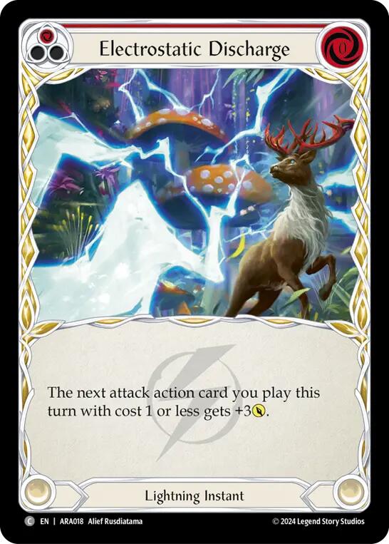 Electrostatic Discharge (Red) [ARA018] (Rosetta Aurora Blitz Deck) | Good Games Adelaide SA