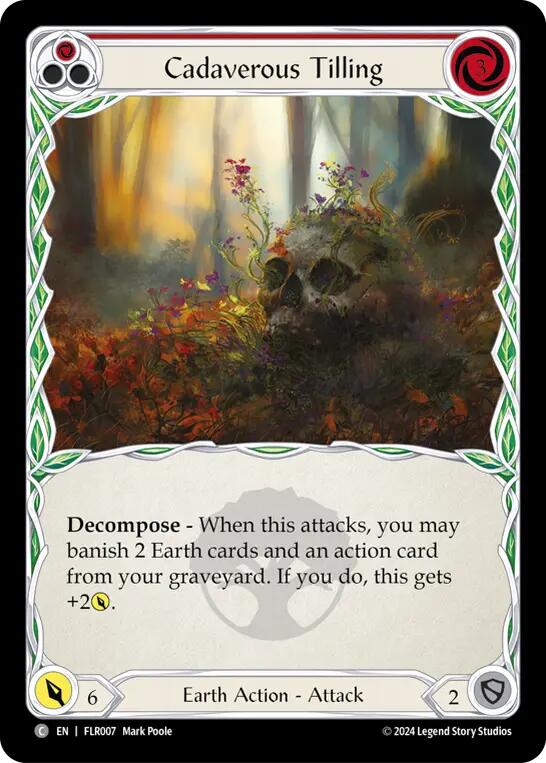 Cadaverous Tilling (Red) [FLR007] (Rosetta Florian Blitz Deck) | Good Games Adelaide SA