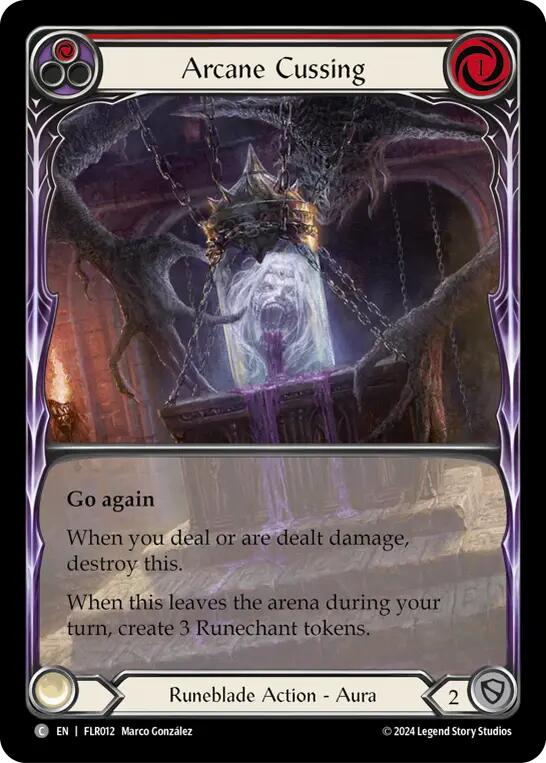 Arcane Cussing (Red) [FLR012] (Rosetta Florian Blitz Deck) | Good Games Adelaide SA