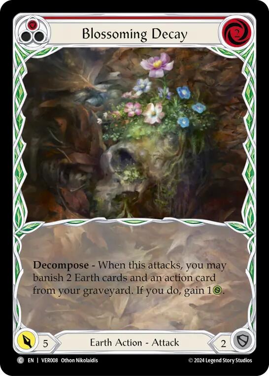 Blossoming Decay (Red) [VER008] (Rosetta Verdance Blitz Deck) | Good Games Adelaide SA