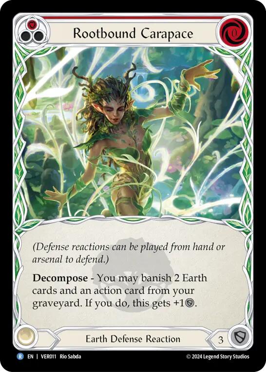 Rootbound Carapace (Red) [VER011] (Rosetta Verdance Blitz Deck) | Good Games Adelaide SA