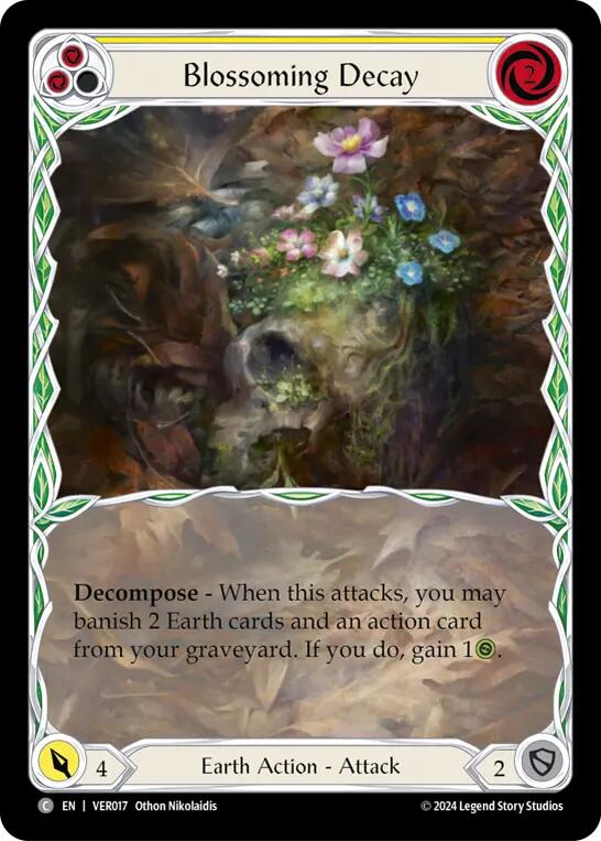 Blossoming Decay (Yellow) [VER017] (Rosetta Verdance Blitz Deck) | Good Games Adelaide SA