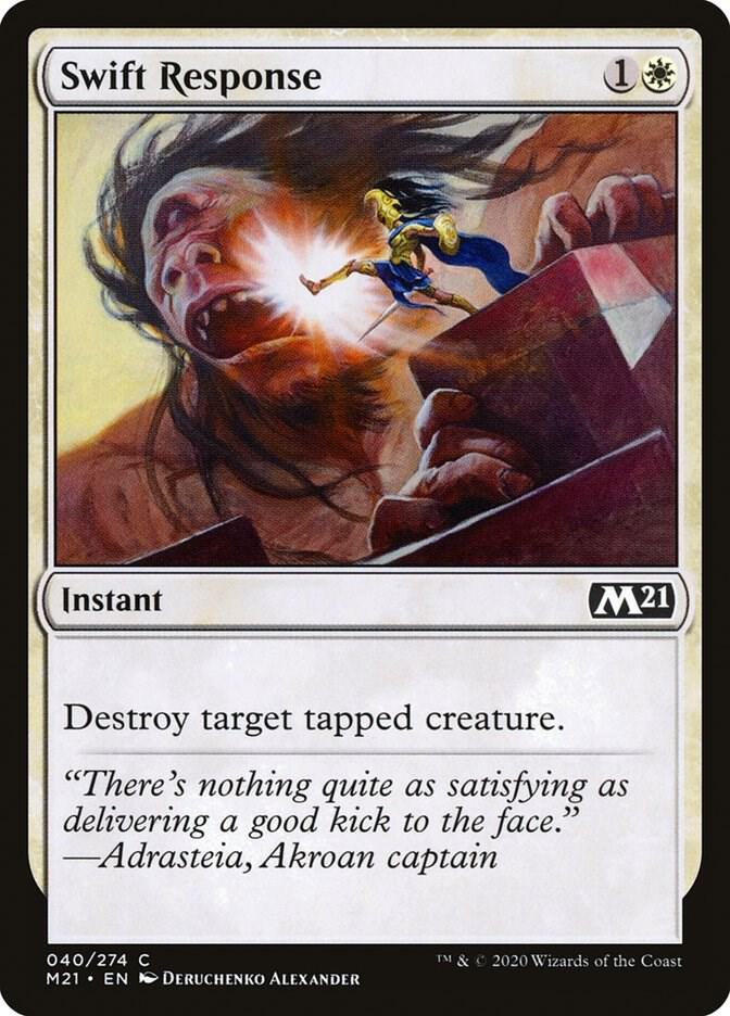 Swift Response 40 (Core Set 2021)  - Foil | Good Games Adelaide SA