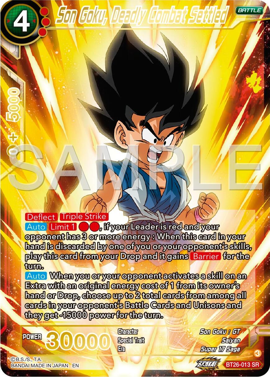 Son Goku, Deadly Combat Settled (BT26-013) [Ultimate Advent] | Good Games Adelaide SA