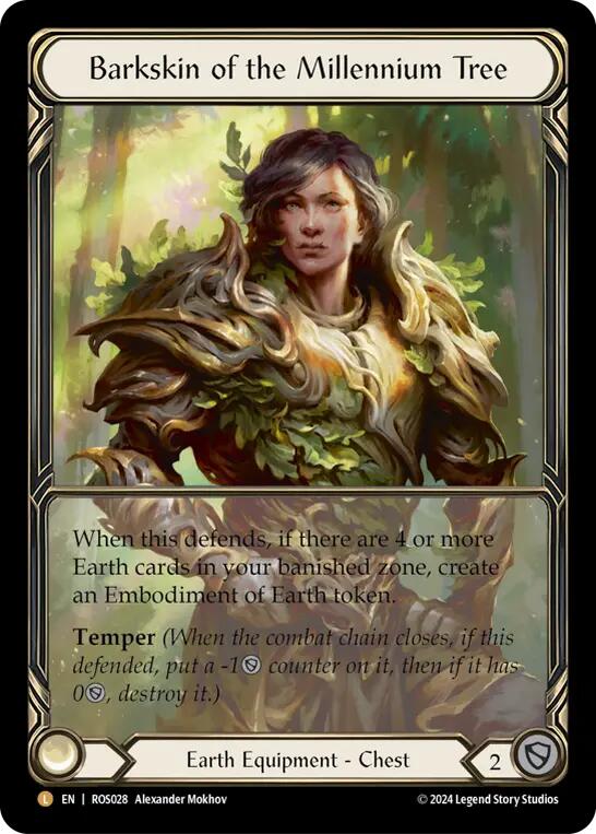 Barkskin of the Millennium Tree (Extended Art) [ROS028] (Rosetta)  Cold Foil | Good Games Adelaide SA