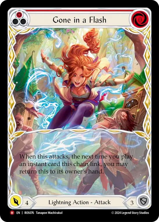Gone in a Flash (Extended Art) [ROS076] (Rosetta)  Rainbow Foil | Good Games Adelaide SA