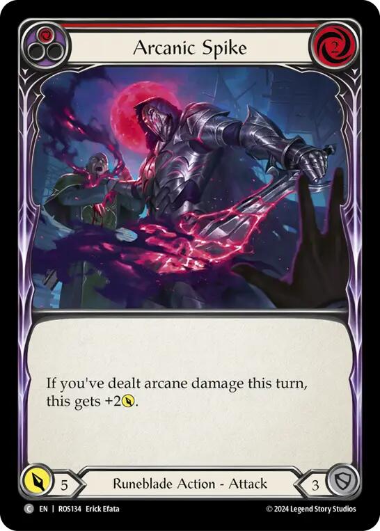 Arcanic Spike (Red) [ROS134] (Rosetta)  Rainbow Foil | Good Games Adelaide SA