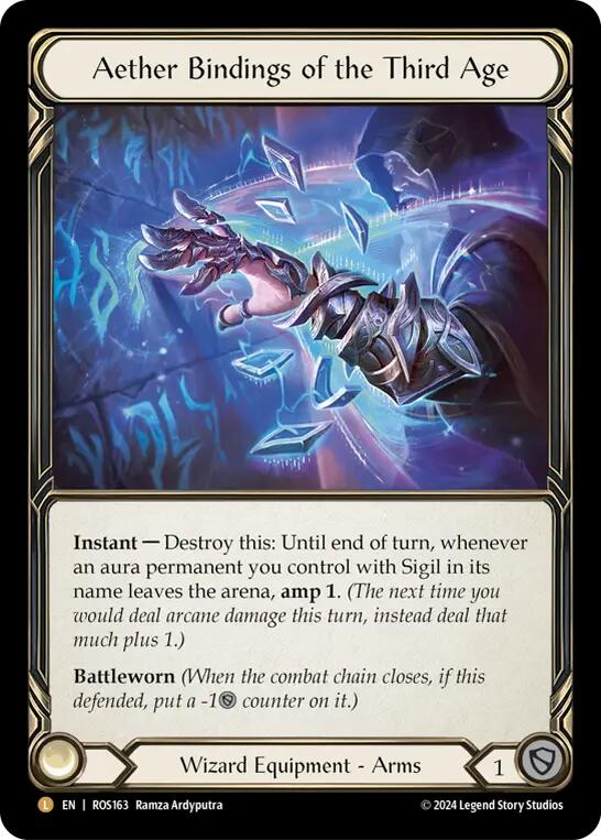 Aether Bindings of the Third Age [ROS163] (Rosetta)  Cold Foil | Good Games Adelaide SA