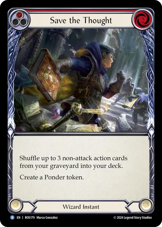 Save the Thought (Red) [ROS179] (Rosetta)  Rainbow Foil | Good Games Adelaide SA