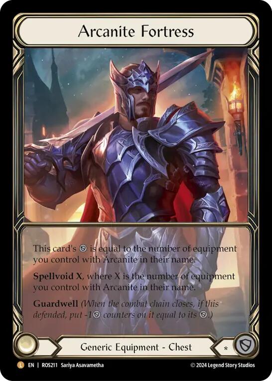 Arcanite Fortress (Extended Art) [ROS211] (Rosetta)  Cold Foil | Good Games Adelaide SA