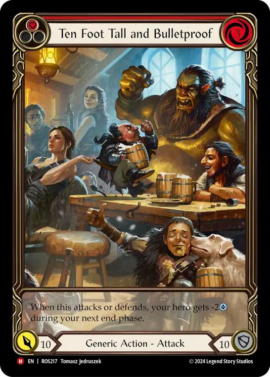 Ten Foot Tall and Bullet Proof (Extended Art) [ROS217] (Rosetta)  Rainbow Foil | Good Games Adelaide SA