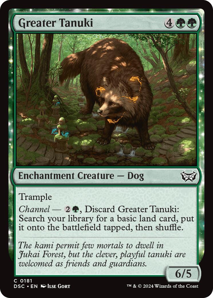 Greater Tanuki [Duskmourn: House of Horror Commander] | Good Games Adelaide SA