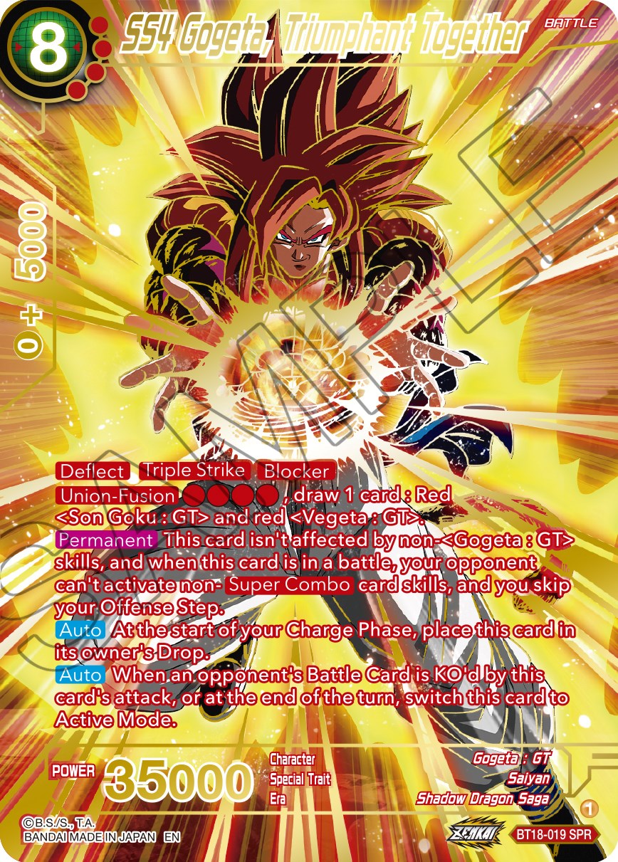 SS4 Gogeta, Triumphant Together (BT18-019) [Dawn of the Z-Legends] | Good Games Adelaide SA